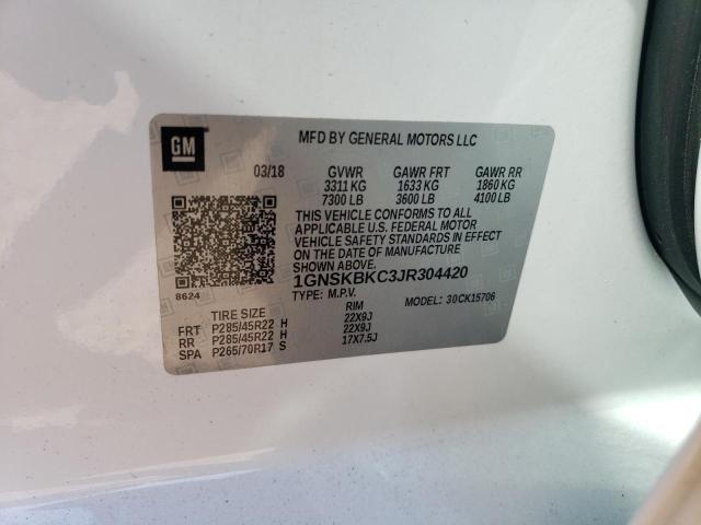 2018 CHEVROLET TAHOE K150 - 1GNSKBKC3JR304420