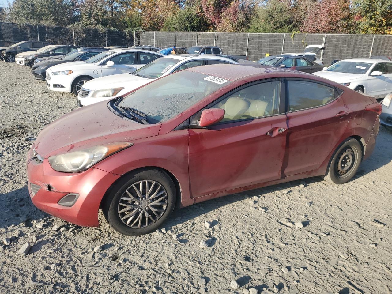 Lot #2962488719 2012 HYUNDAI ELANTRA GL