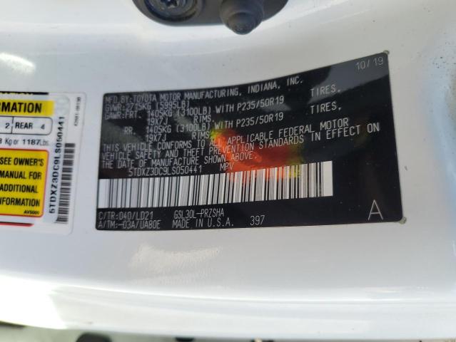 2020 TOYOTA SIENNA SE 5TDXZ3DC9LS050441