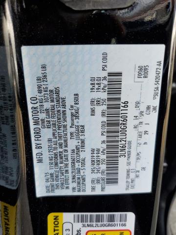 VIN 3LN6L2LU0GR601166 2016 Lincoln MKZ, Hybrid no.12