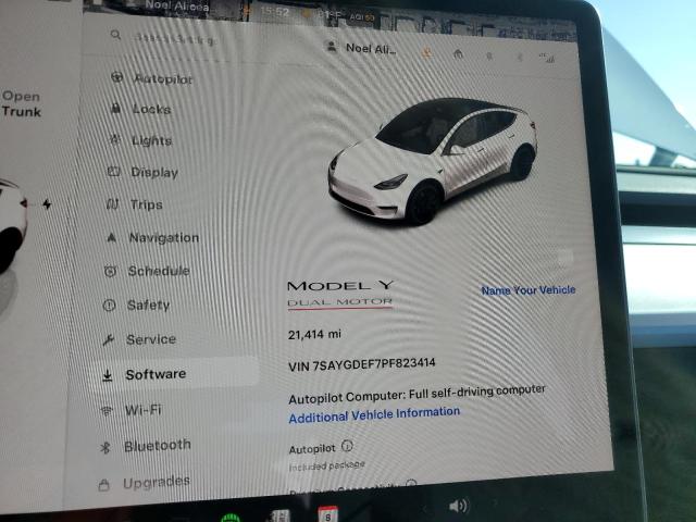 VIN 7SAYGDEF7PF823414 2023 TESLA MODEL Y no.9