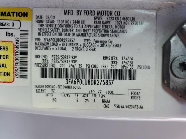 VIN 3FA6P0LU8DR275857 2013 Ford Fusion, Se Hybrid no.13