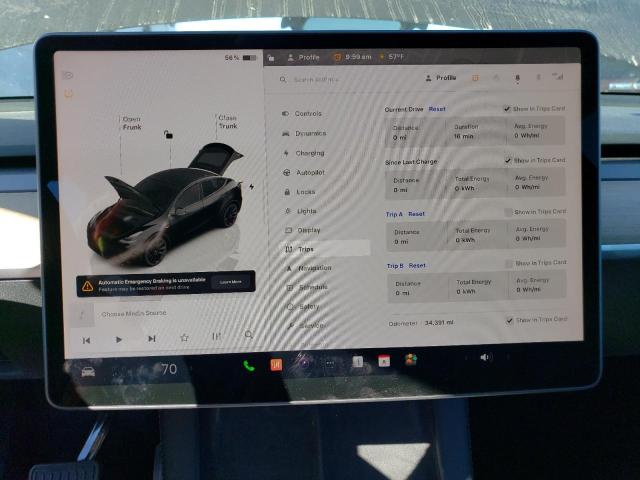 VIN 7SAYGDEEXPA024036 2023 TESLA MODEL Y no.9