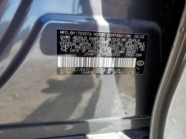 2023 LEXUS IS 500 F S JTHAP1D21P5003552