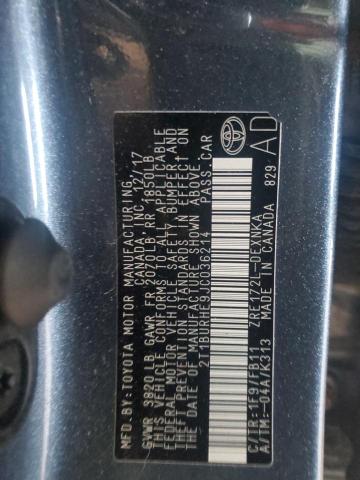 2018 TOYOTA COROLLA L - 2T1BURHE9JC036214
