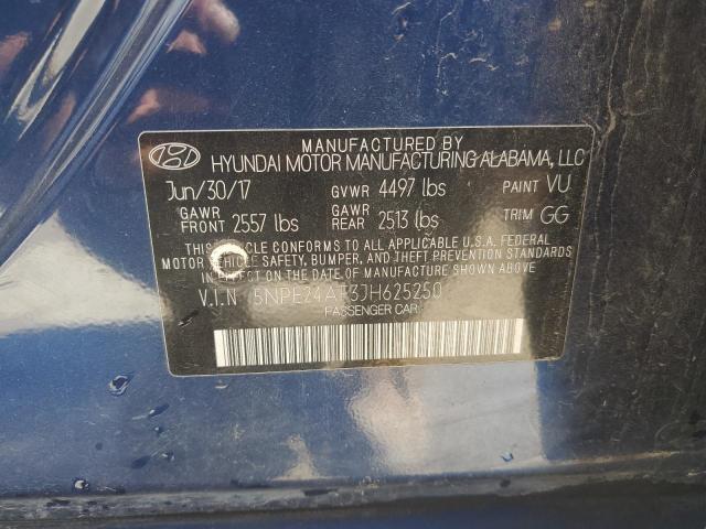 VIN 5NPE24AF3JH625250 2018 Hyundai Sonata, SE no.12