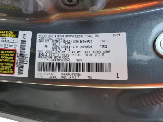 VIN 5TFLA5AB1RX037960 2024 Toyota Tundra, Crewmax Sr no.12