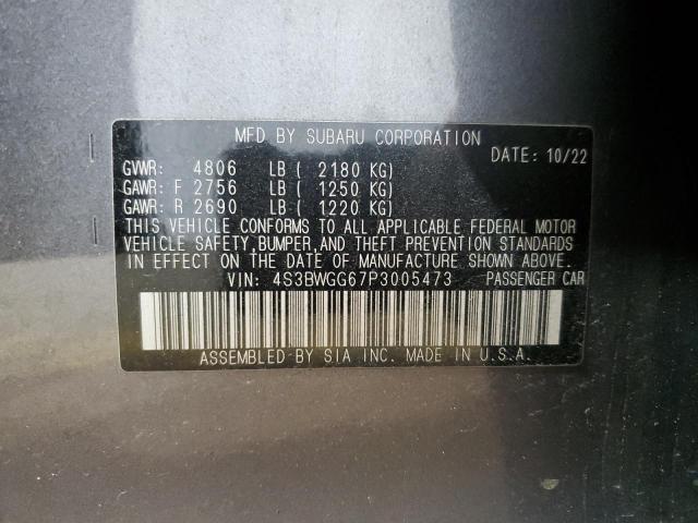 2023 SUBARU LEGACY SPO 4S3BWGG67P3005473