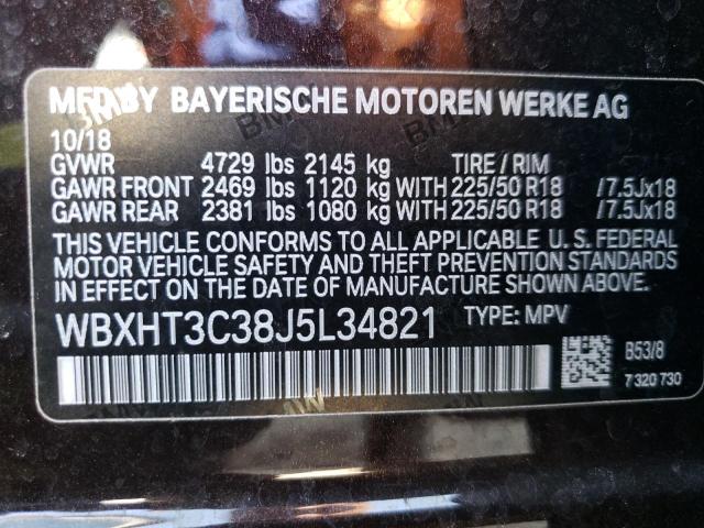 2018 BMW X1 XDRIVE2 - WBXHT3C38J5L34821