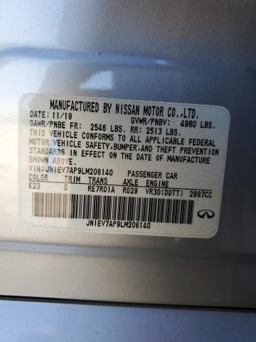 2020 INFINITI Q50 PURE - JN1EV7AP9LM206140