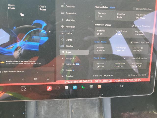 2021 TESLA MODEL 3 - 5YJ3E1EB3MF869522