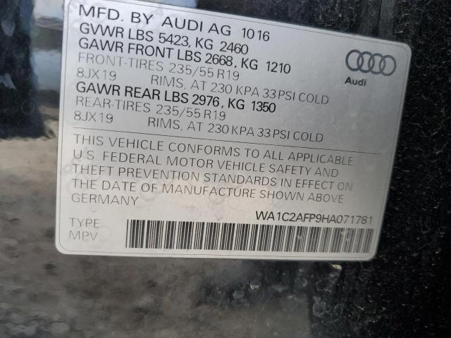 VIN WA1C2AFP9HA071781 2017 Audi Q5, Premium no.12