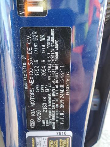 2020 KIA FORTE FE - 3KPF24AD9LE248711