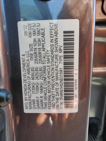 2022 HONDA CR-V EX - 7FARW1H52NE015981