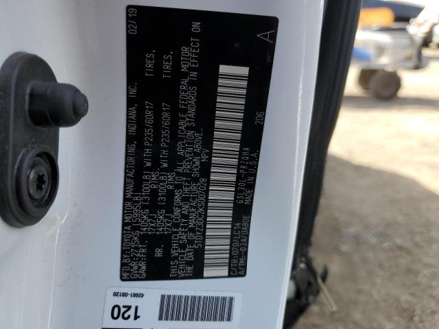 2019 TOYOTA SIENNA XLE - 5TDYZ3DC2KS007028