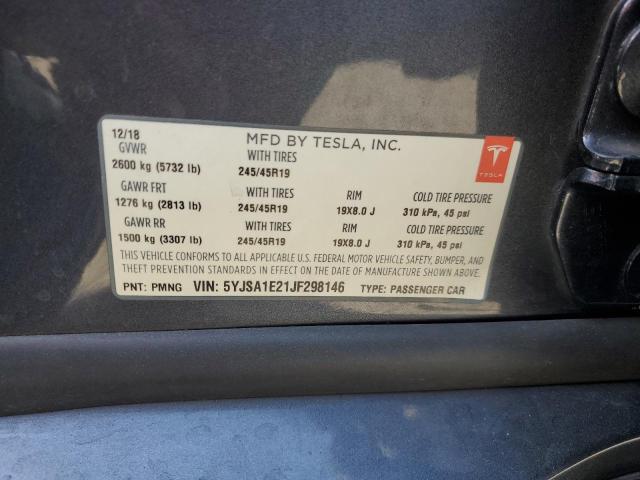 2018 TESLA MODEL S - 5YJSA1E21JF298146