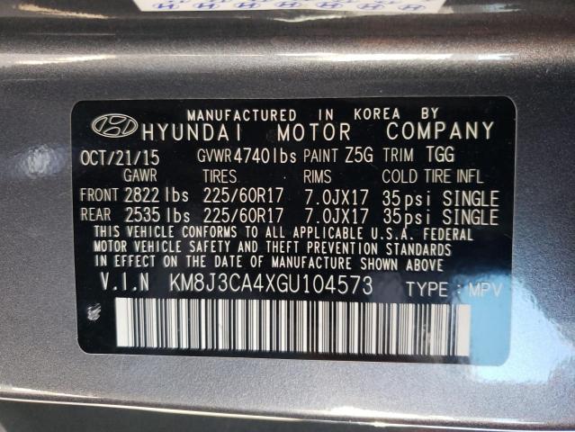 2016 HYUNDAI TUCSON LIM - KM8J3CA4XGU104573