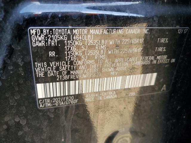 2018 TOYOTA RAV4 LE - 2T3BFREV9JW735623