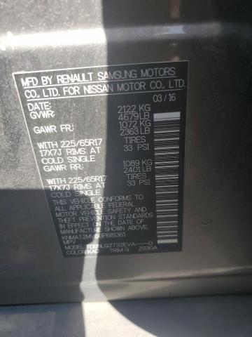 2016 NISSAN ROGUE S - KNMAT2MV6GP681361