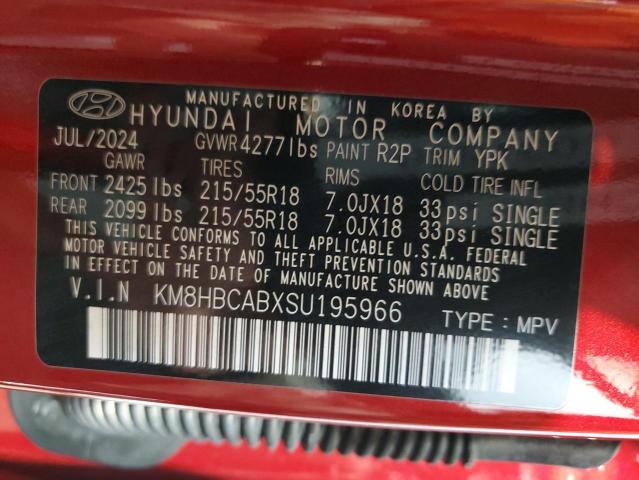 VIN KM8HBCABXSU195966 2025 HYUNDAI KONA no.13