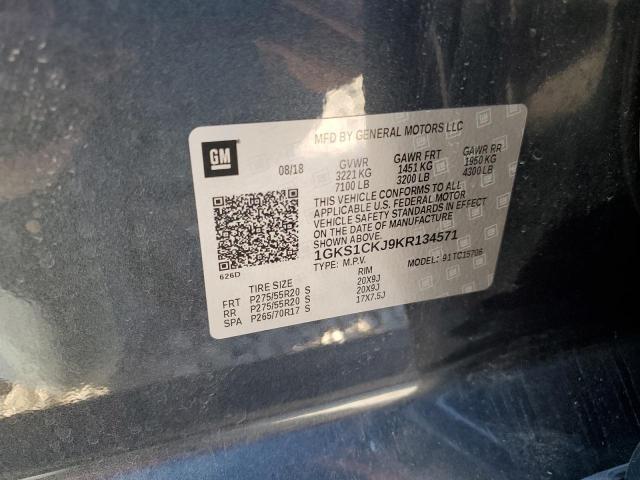 2019 GMC YUKON DENA - 1GKS1CKJ9KR134571
