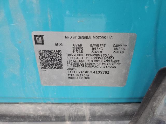 2020 CHEVROLET BOLT EV LT - 1G1FY6S03L4133361