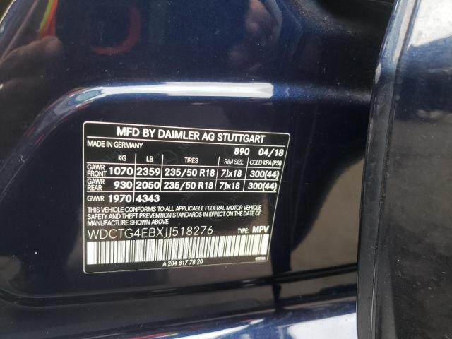 2018 MERCEDES-BENZ GLA 250 - WDCTG4EBXJJ518276