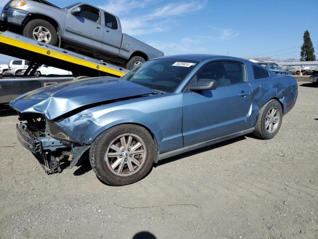 FORD MUSTANG 2005 blue  gas 1ZVFT80N355124637 photo #1