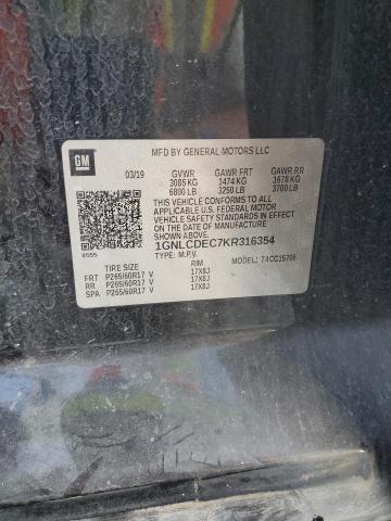2019 CHEVROLET TAHOE POLI - 1GNLCDEC7KR316354