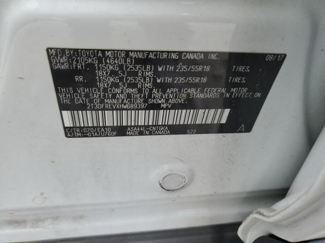 2017 TOYOTA RAV4 LIMIT - 2T3DFREVXHW689397