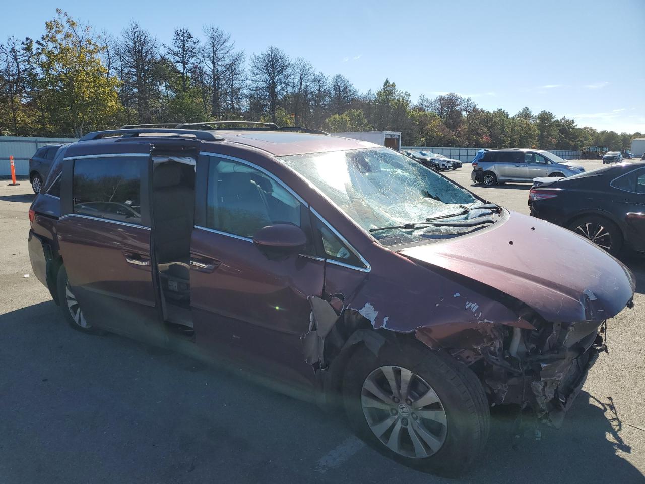 Lot #3030638094 2016 HONDA ODYSSEY EX