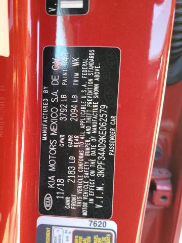 2019 KIA FORTE GT L - 3KPF34AD9KE062579