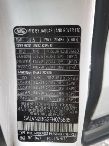 VIN SALVN2BG2FH075685 2015 Land Rover Range Rover,... no.14