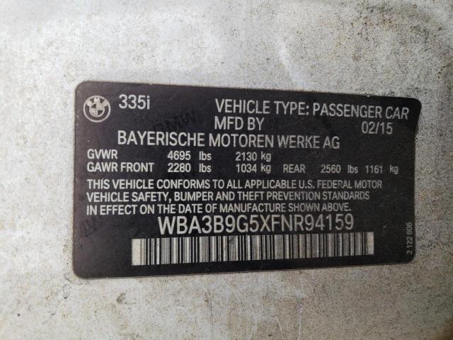 VIN WBA3B9G5XFNR94159 2015 BMW 3 Series, 335 XI no.12