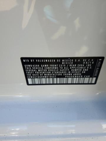 2017 VOLKSWAGEN GTI S/SE - 3VW447AU6HM010537