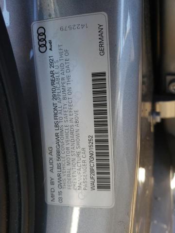 2016 AUDI S6 PREMIUM WAUF2BFC7GN015252