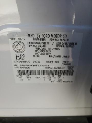 2015 FORD EDGE TITAN - 2FMPK4K86FBB10718