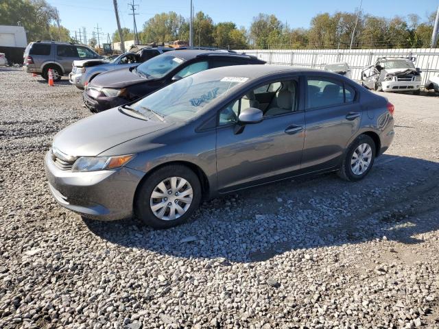 HONDA CIVIC LX 2012 charcoal  gas 2HGFB2F55CH575568 photo #1