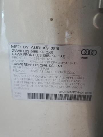 VIN WA1D7AFP7HA011648 2017 AUDI Q5 no.13