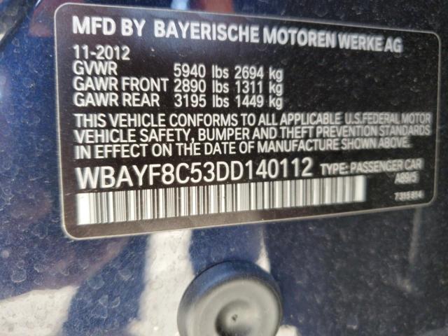 VIN WBAYF8C53DD140112 2013 BMW 7 SERIES no.12