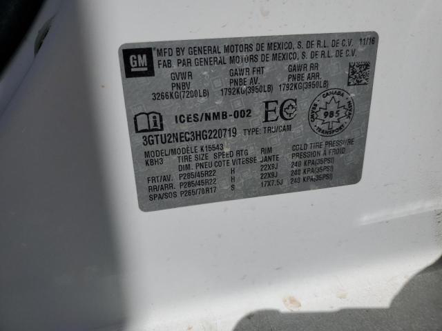2017 GMC SIERRA K15 - 3GTU2NEC3HG220719