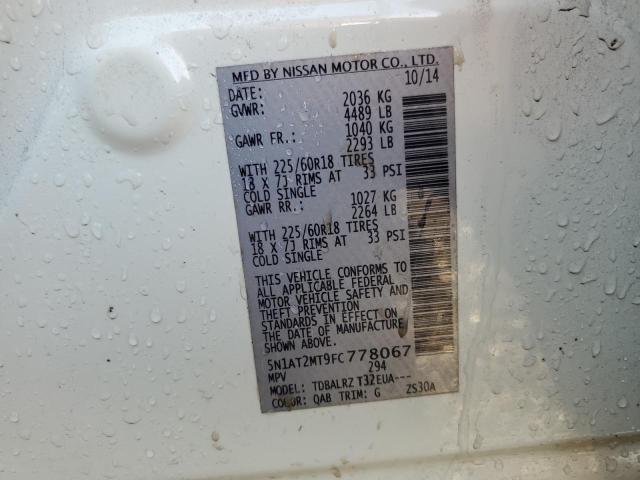 2015 NISSAN ROGUE S - 5N1AT2MT9FC778067
