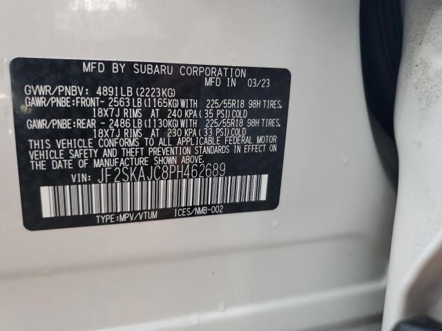 2023 SUBARU FORESTER S - JF2SKAJC8PH462689