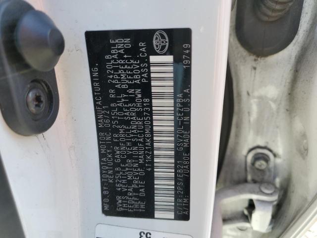 2021 TOYOTA CAMRY TRD - 4T1KZ1AK8MU057318
