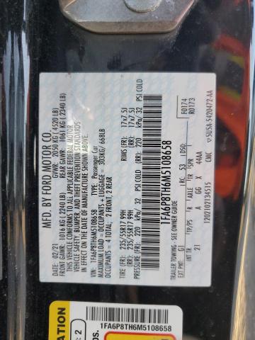 2021 FORD MUSTANG - 1FA6P8TH6M5108658