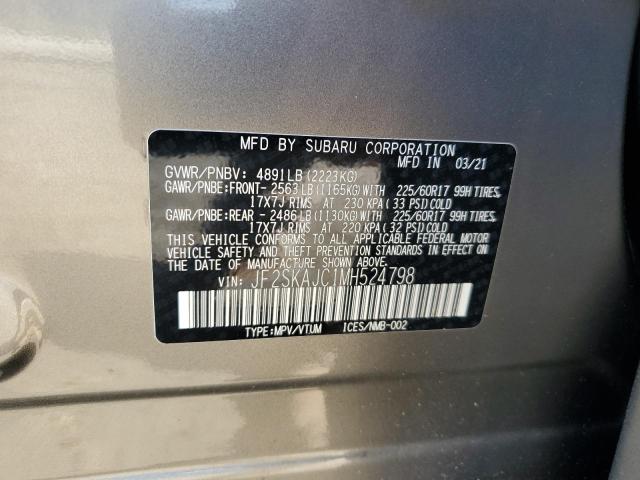 2021 SUBARU FORESTER P - JF2SKAJC1MH524798