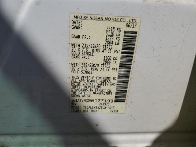 2017 NISSAN MURANO S - 5N1AZ2MG0HN177199