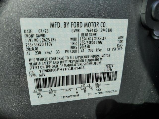 2023 FORD EXPLORER L - 1FMSK8FH7PGB41403