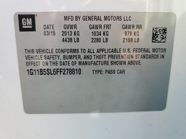 VIN 1G11B5SL6FF278810 2015 CHEVROLET MALIBU no.13