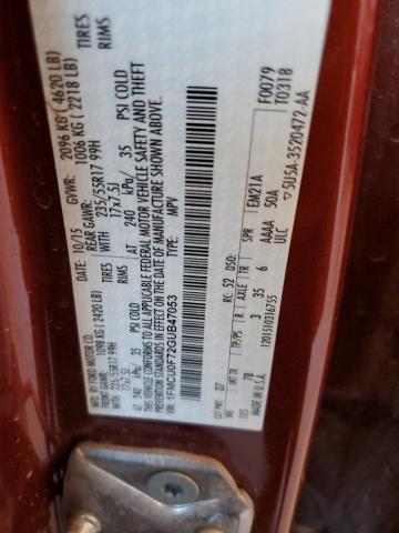 VIN 1FMCU0F72GUB47053 2016 Ford Escape, S no.13